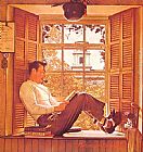 Norman Rockwell Famous Paintings - Willie Gillis in College